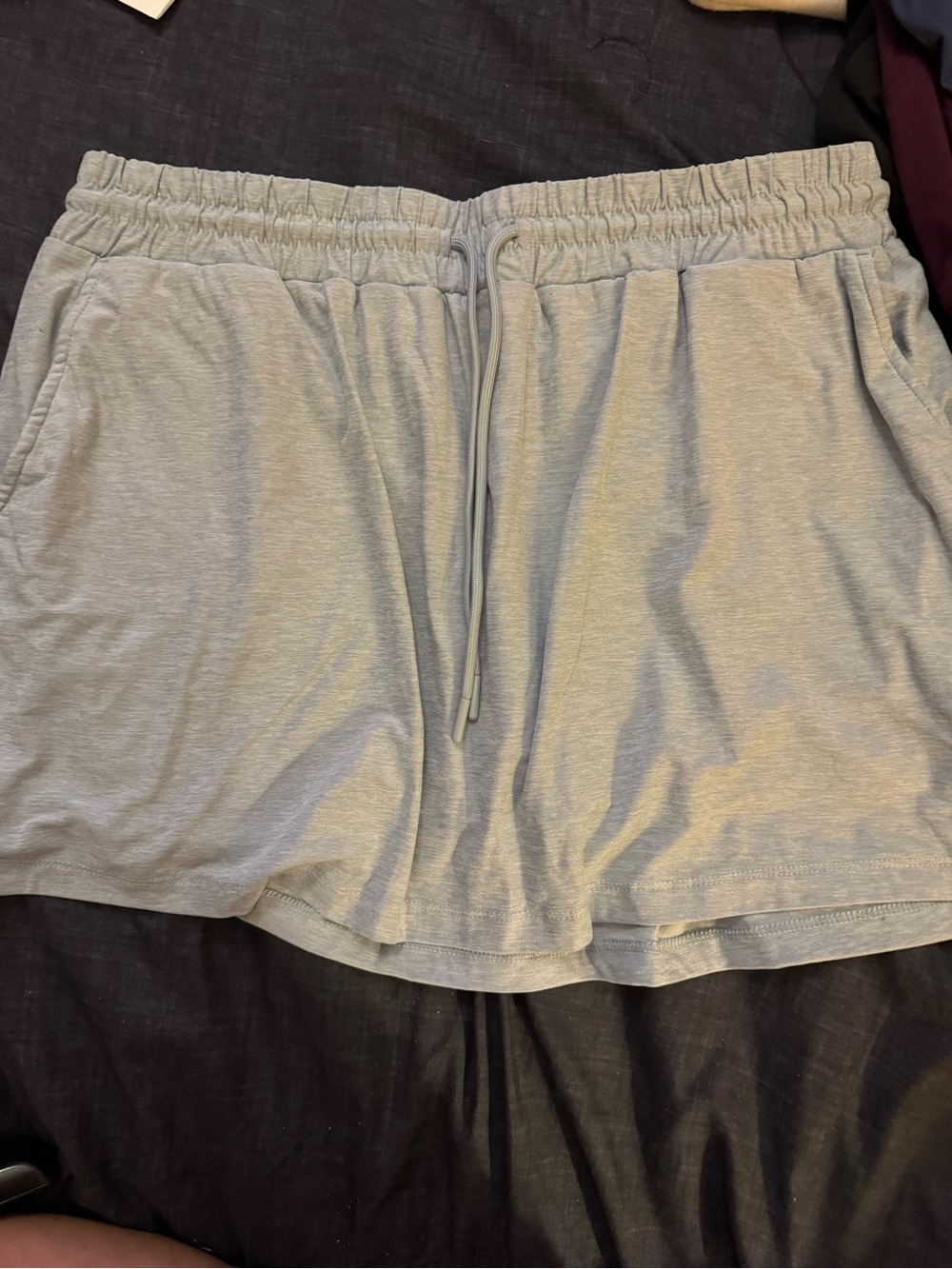 Athletic Works Light Gray Men's Athletic Drawstring Shorts
